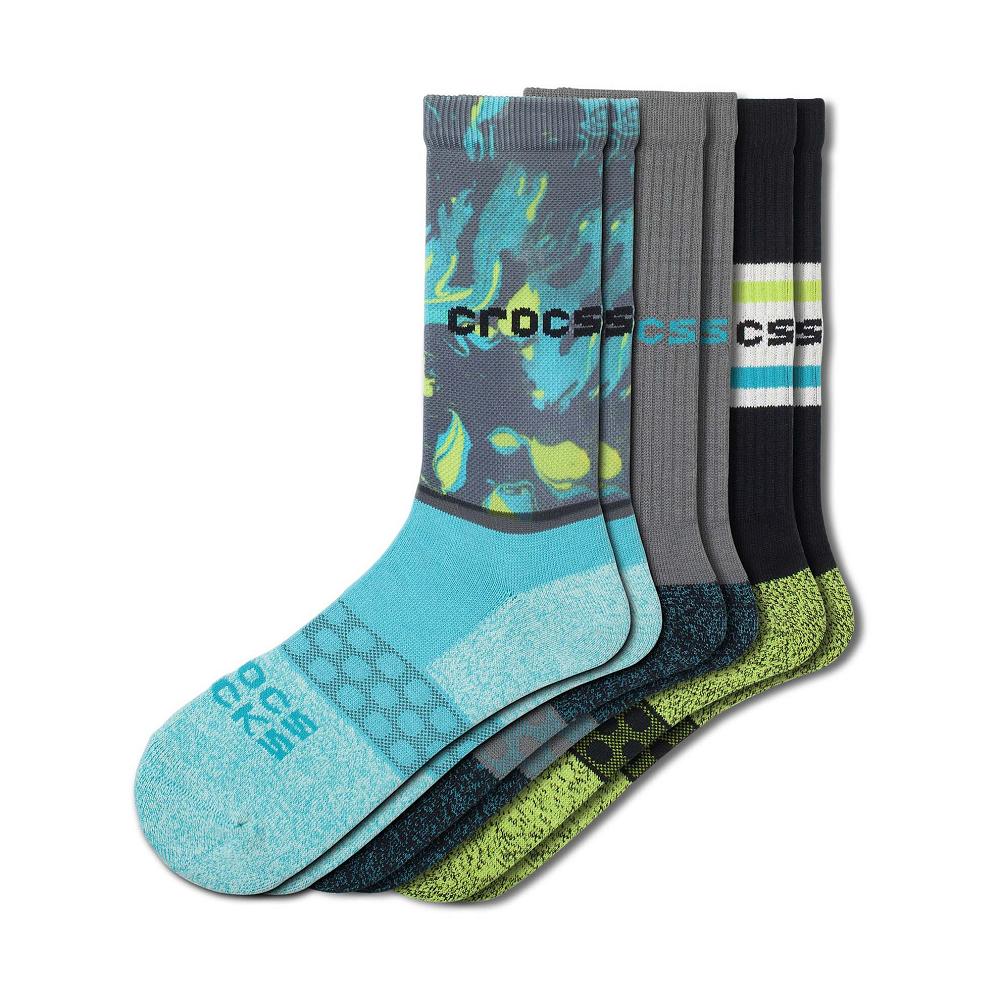Crocs Adult Crew Seasonal Marble 3 Pack Πολύχρωμο | 0269351Ελλαδα -CI