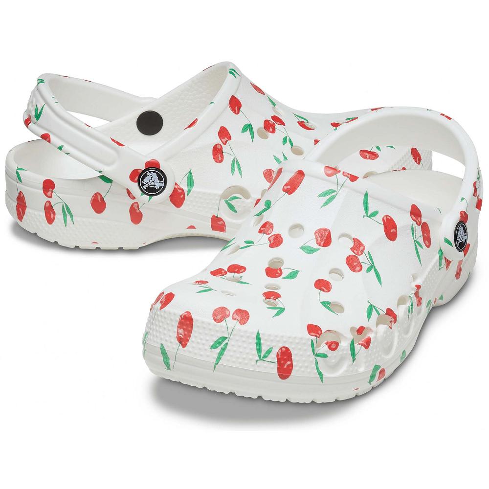 Crocs Baya Seasonal Printed ασπρα ροζ | 0239478Ελλαδα -NS