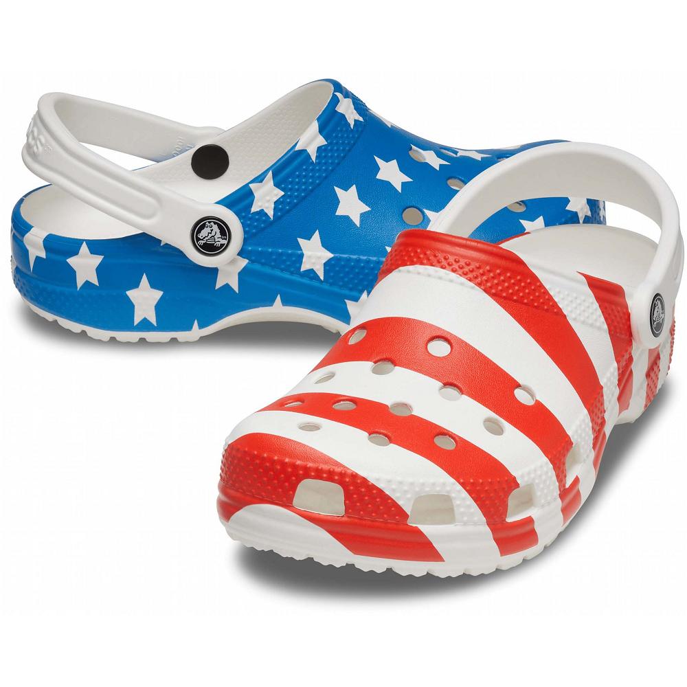 Crocs Classic American Flag μπλε | 1753986Ελλαδα -LB