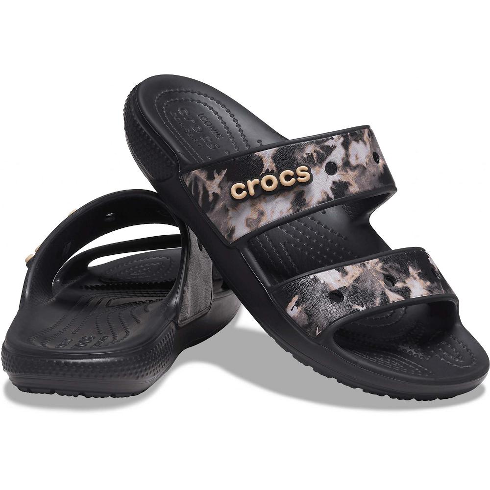 Crocs Classic Bleach Dye μαυρα | 9746352Ελλαδα -BL