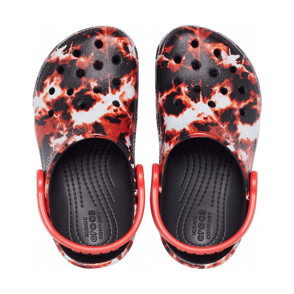 Crocs Classic Bleach Dye κοκκινα μαυρα | 7451926Ελλαδα -RZ