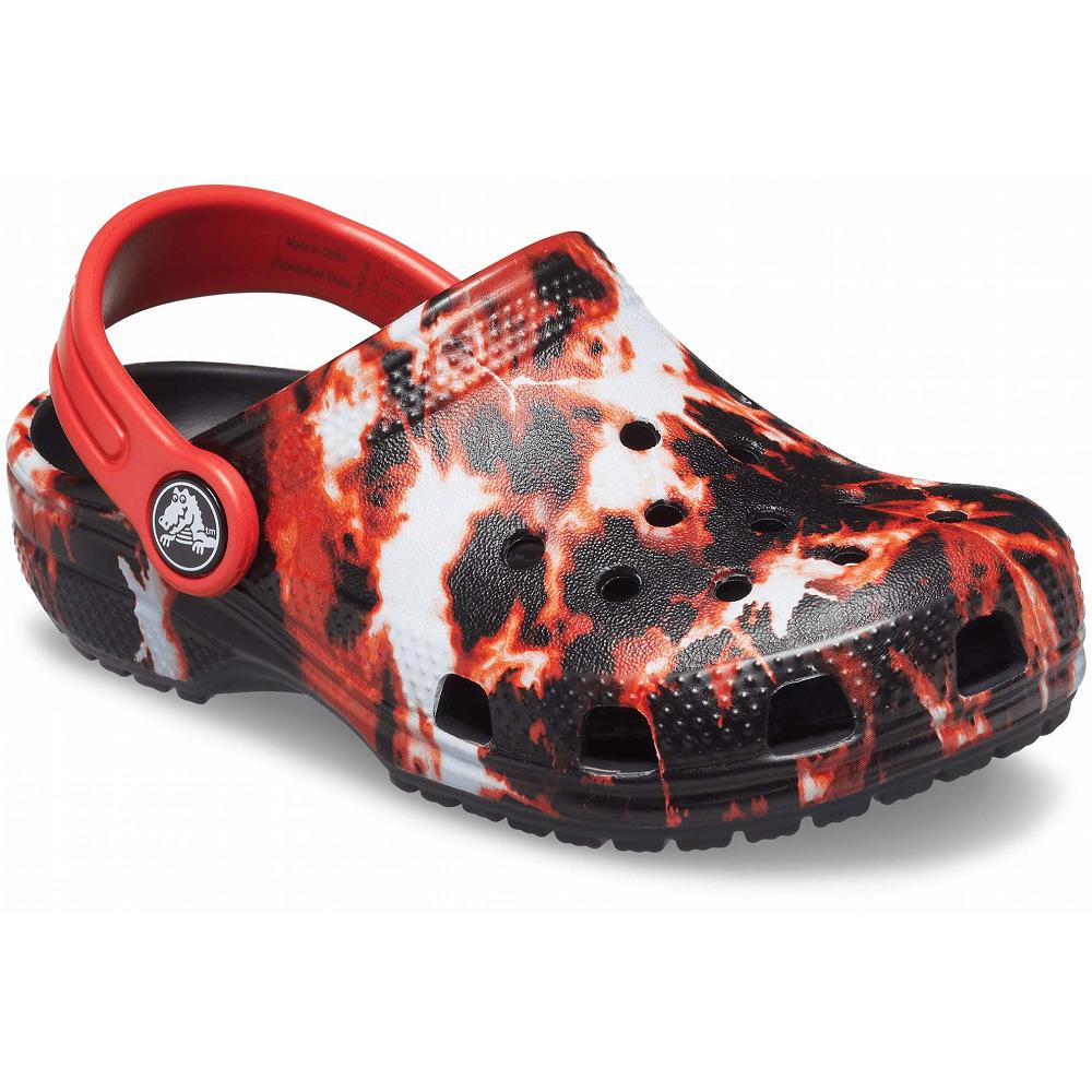 Crocs Classic Bleach Dye κοκκινα μαυρα | 7451926Ελλαδα -RZ