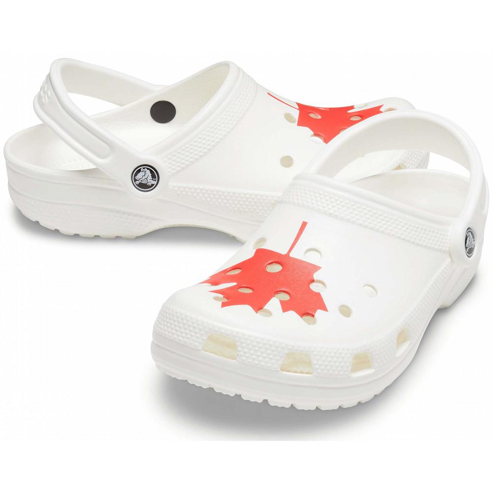 Crocs Classic Canadian Flag ασπρα | 0864529Ελλαδα -AE