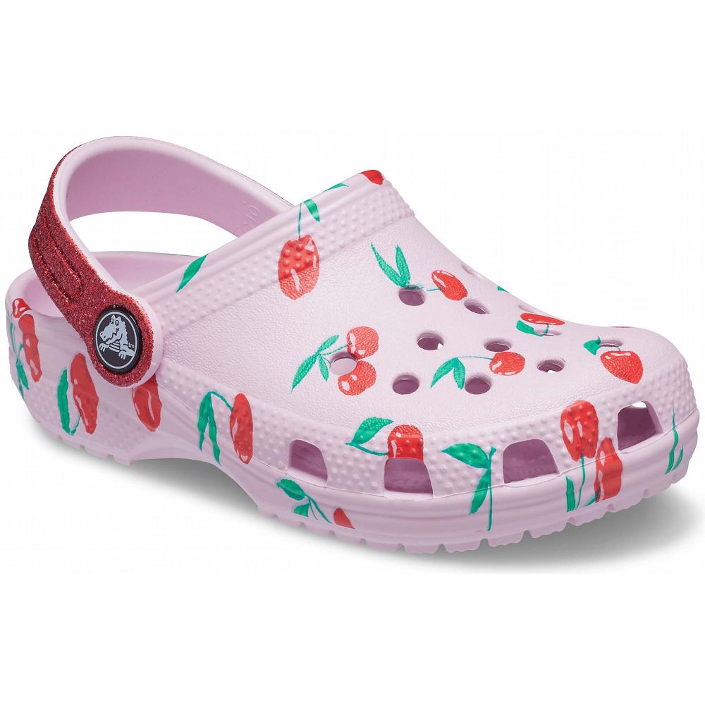 Crocs Classic Food Print ροζ | 0547982Ελλαδα -AM
