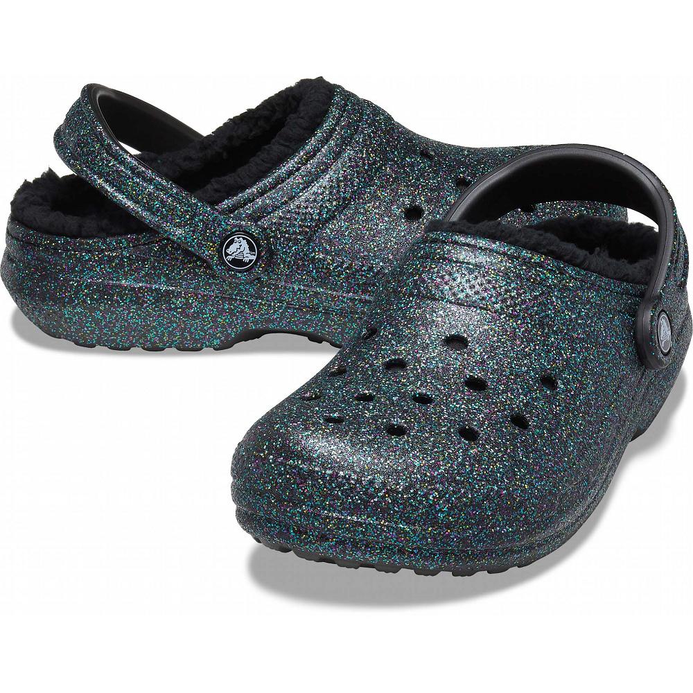 Crocs Classic Glitter Lined Ελιά | 1204853Ελλαδα -KZ