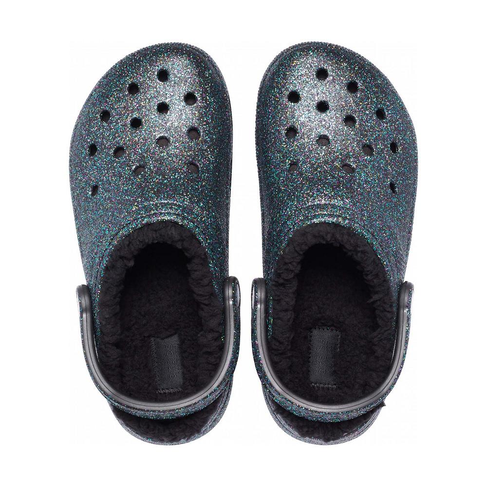 Crocs Classic Glitter Lined Ελιά | 1204853Ελλαδα -KZ