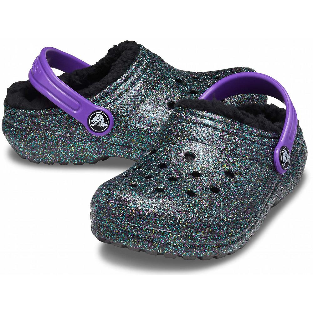 Crocs Classic Glitter Lined Ελιά | 9174802Ελλαδα -NE