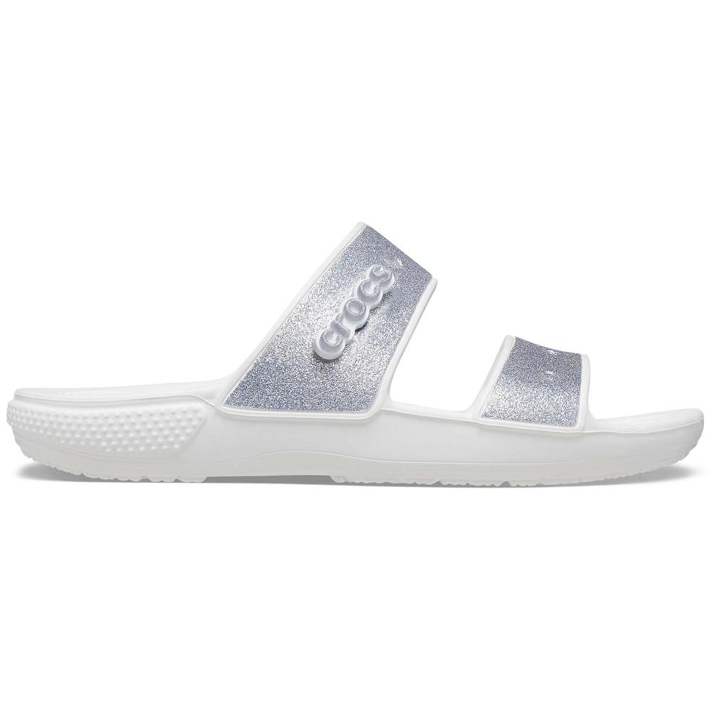 Crocs Classic Glitter ασπρα | 9348512Ελλαδα -ZM
