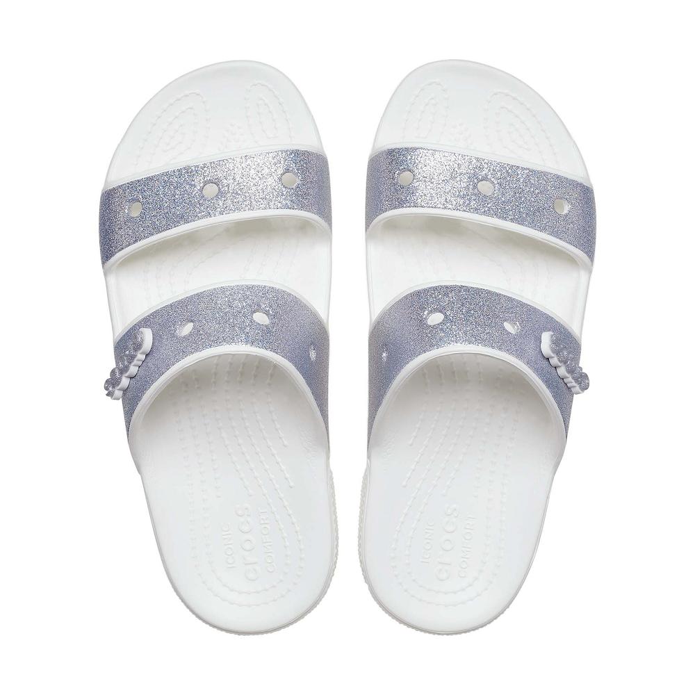 Crocs Classic Glitter ασημι ασπρα | 8701429Ελλαδα -AH