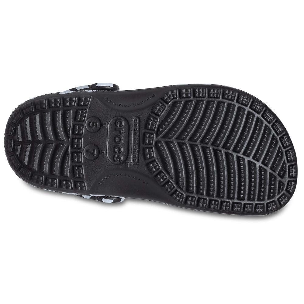 Crocs Classic Heart Print μαυρα ασπρα | 8379265Ελλαδα -LI