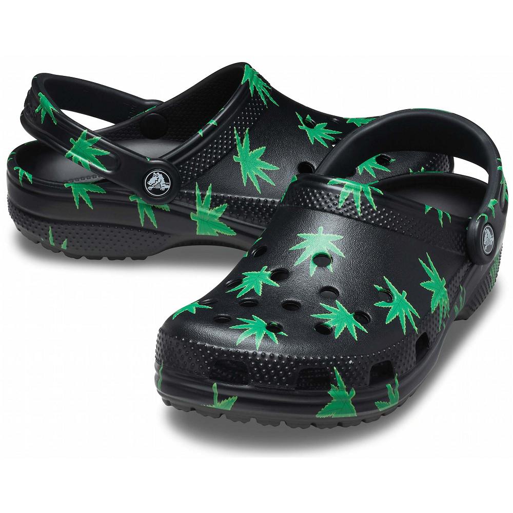 Crocs Classic Hemp Leaf μαυρα | 9032468Ελλαδα -YJ