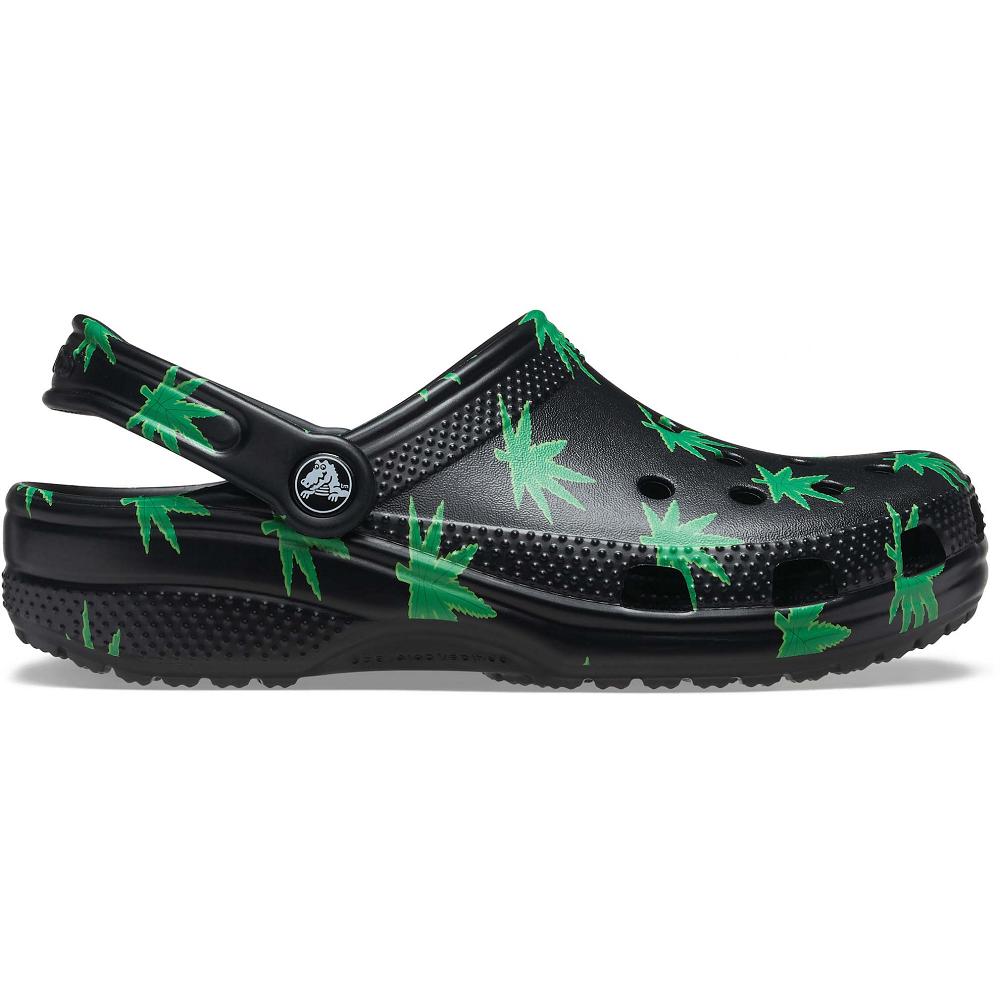 Crocs Classic Hemp Leaf μαυρα | 9032468Ελλαδα -YJ