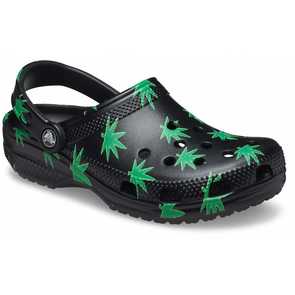 Crocs Classic Hemp Leaf μαυρα | 9032468Ελλαδα -YJ