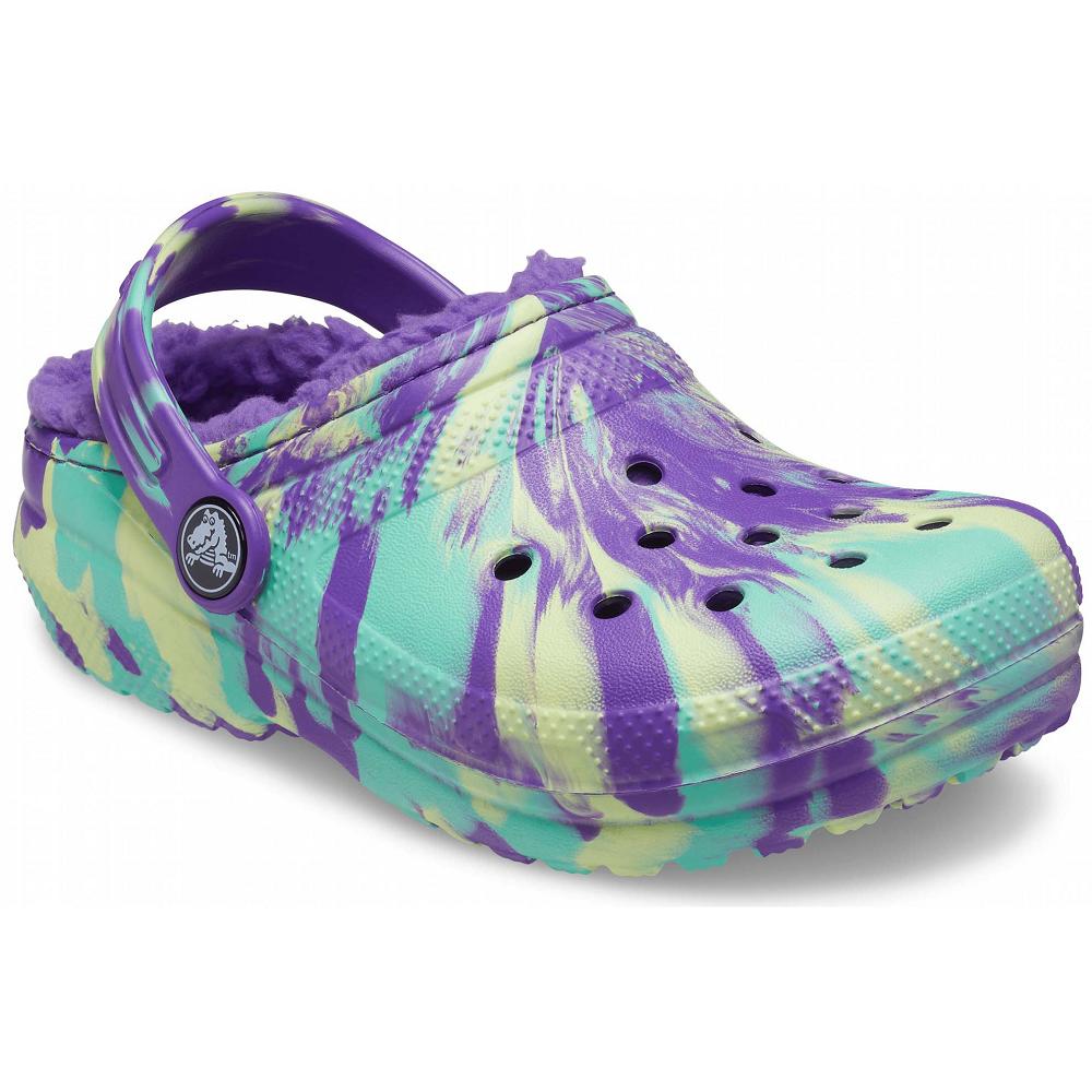 Crocs Classic Lined Marbled μωβ Πολύχρωμο | 8451637Ελλαδα -ST