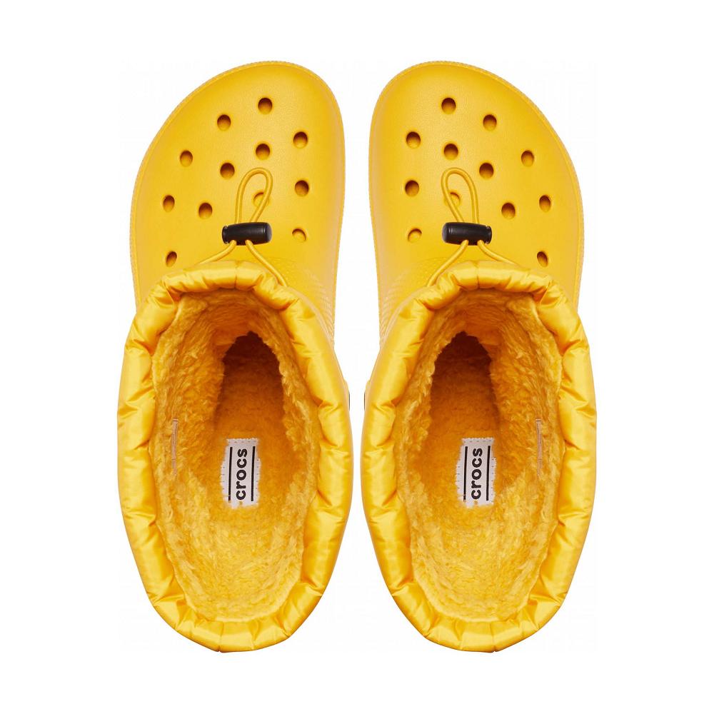 Crocs Classic Lined Neo Puff κίτρινα | 3840675Ελλαδα -OV