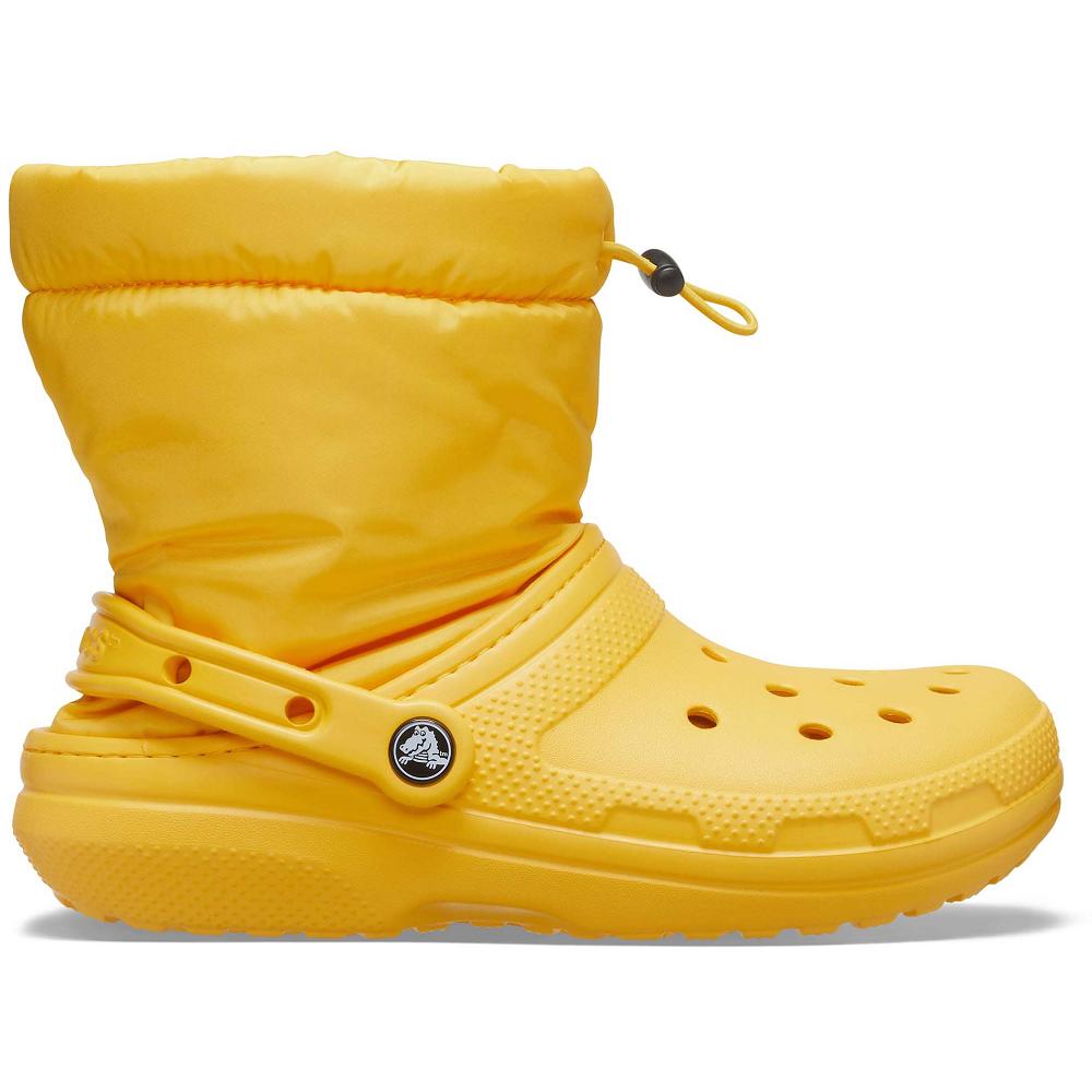 Crocs Classic Lined Neo Puff κίτρινα | 3840675Ελλαδα -OV