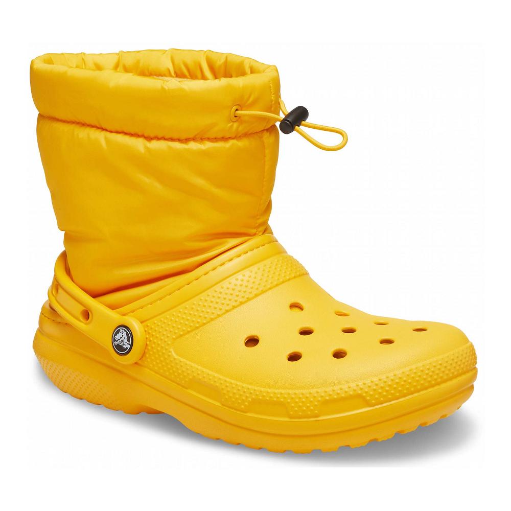 Crocs Classic Lined Neo Puff κίτρινα | 3840675Ελλαδα -OV