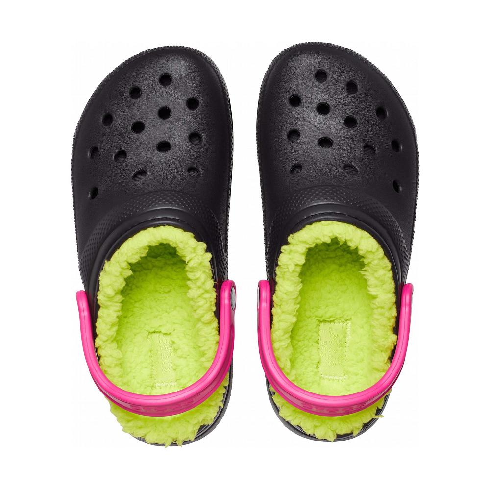 Crocs Classic Lined Pop Strap μαυρα | 4158637Ελλαδα -GQ