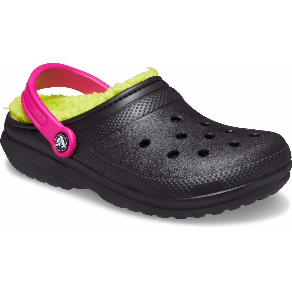 Crocs Classic Lined Pop Strap μαυρα | 4158637Ελλαδα -GQ