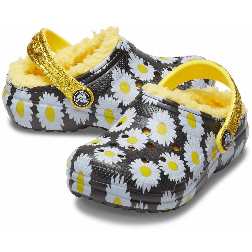 Crocs Classic Lined Vacay Vibes μαυρα ασπρα | 0714693Ελλαδα -DW