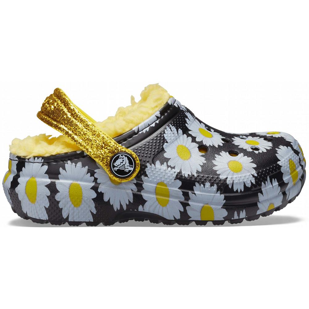 Crocs Classic Lined Vacay Vibes μαυρα ασπρα | 0714693Ελλαδα -DW
