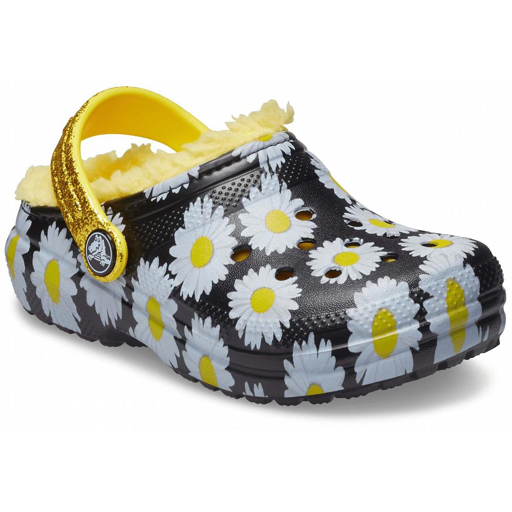 Crocs Classic Lined Vacay Vibes μαυρα ασπρα | 0714693Ελλαδα -DW
