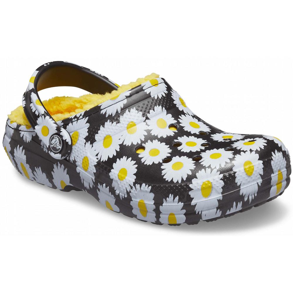 Crocs Classic Lined Vacay Vibes μαυρα ασπρα | 6209473Ελλαδα -KV