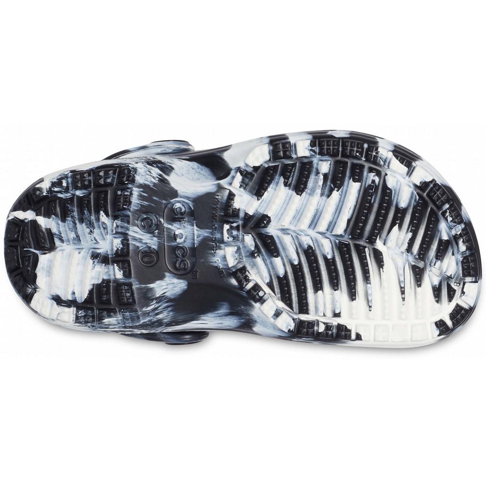 Crocs Classic Marbled μαυρα ασπρα | 5917468Ελλαδα -WO