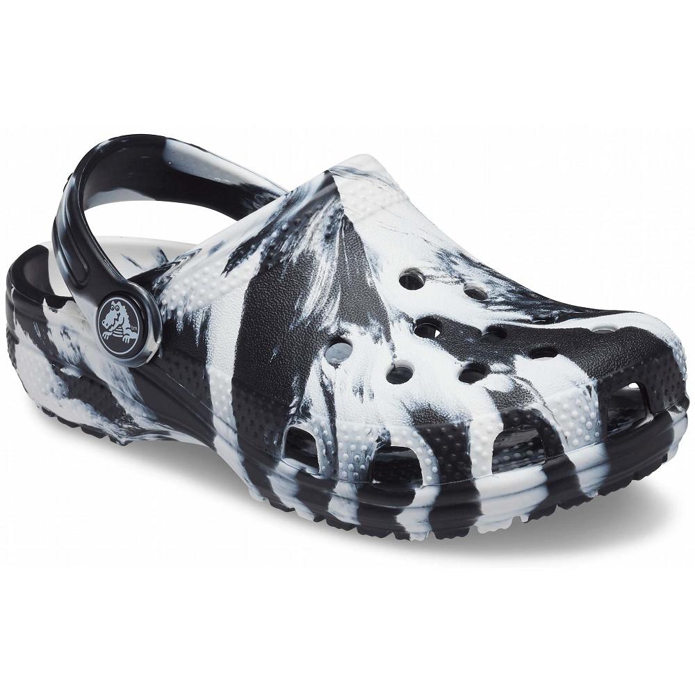 Crocs Classic Marbled μαυρα ασπρα | 5917468Ελλαδα -WO