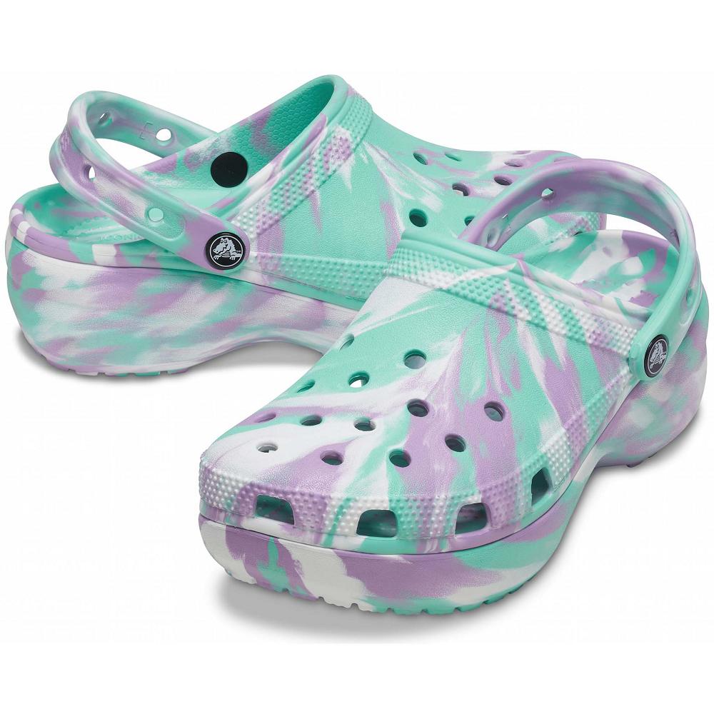Crocs Classic Platform Marbled μεντα | 5824109Ελλαδα -YE