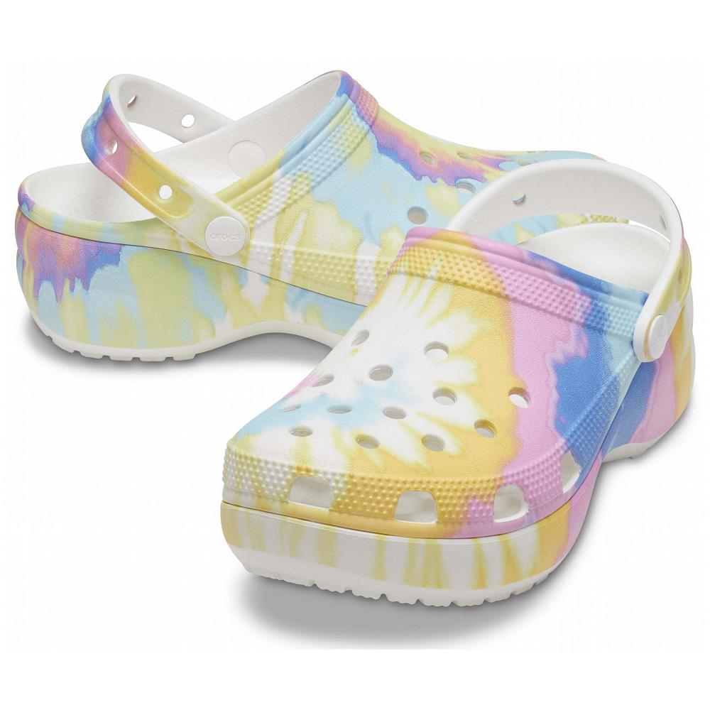 Crocs Classic Platform TieΕλλαδα -Dye Graphic Πολύχρωμο | 1657234Ελλαδα -QD
