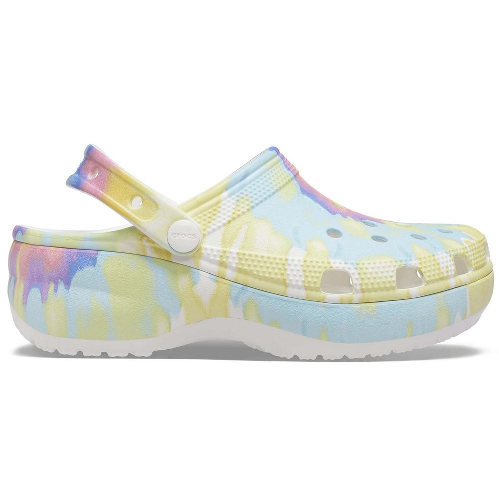 Crocs Classic Platform TieΕλλαδα -Dye Graphic Πολύχρωμο | 1657234Ελλαδα -QD