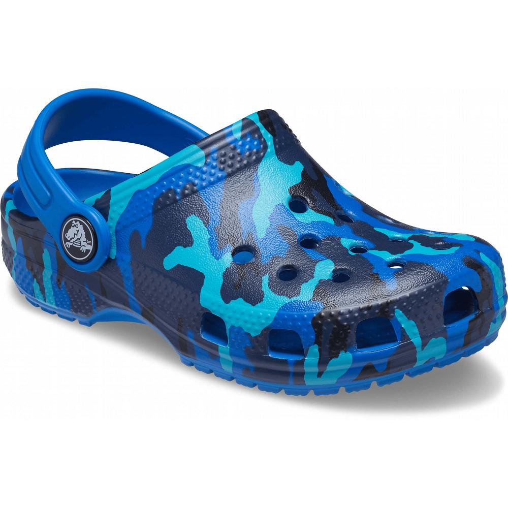 Crocs Classic Printed μπλε | 0178962Ελλαδα -LG