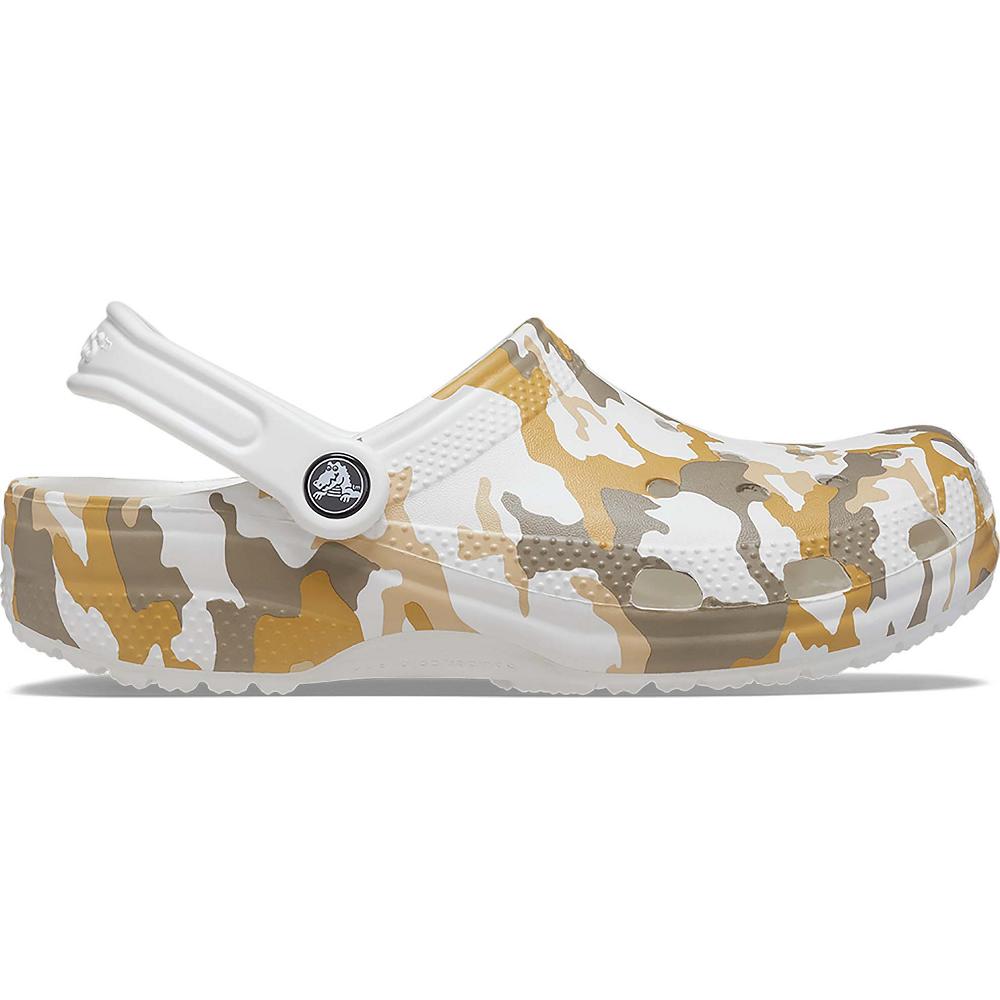 Crocs Classic Printed ασπρα καφε | 0872463Ελλαδα -EA