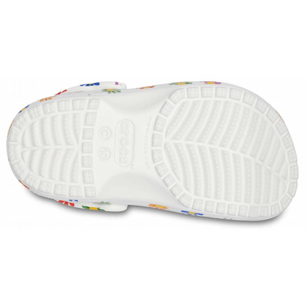 Crocs Classic Seasonal Print ασπρα Πολύχρωμο | 4035681Ελλαδα -CX