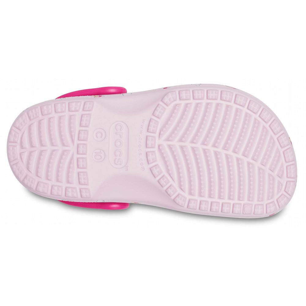 Crocs Classic Toddler Printed ροζ | 8621049Ελλαδα -BU