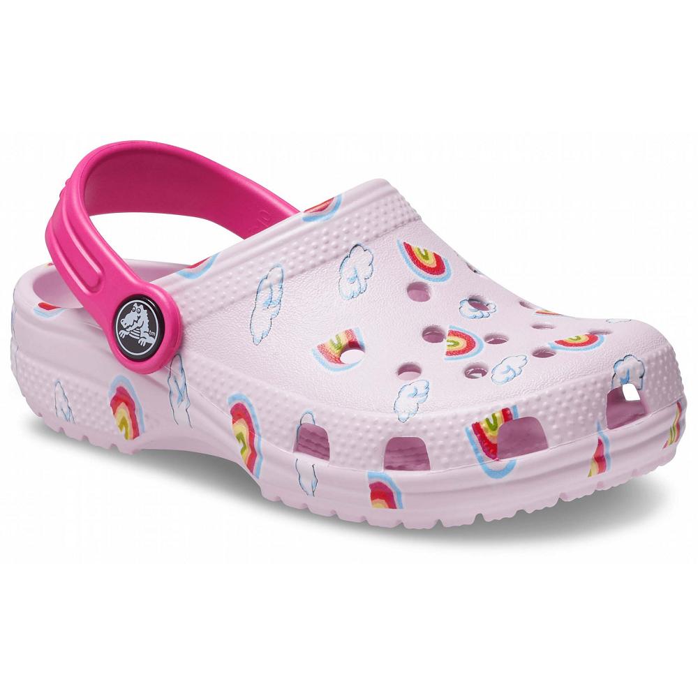 Crocs Classic Toddler Printed ροζ | 8621049Ελλαδα -BU