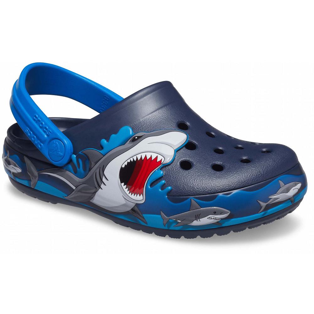 Crocs Fun Lab Shark Lights σκουρο μπλε | 2947631Ελλαδα -RY