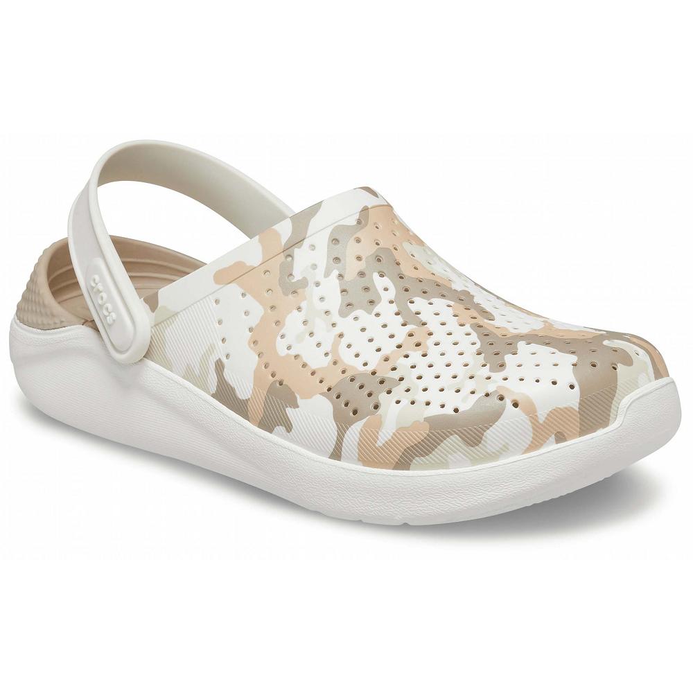 Crocs LiteRide™ Printed ασπρα γκρι καφε | 6021943Ελλαδα -DU