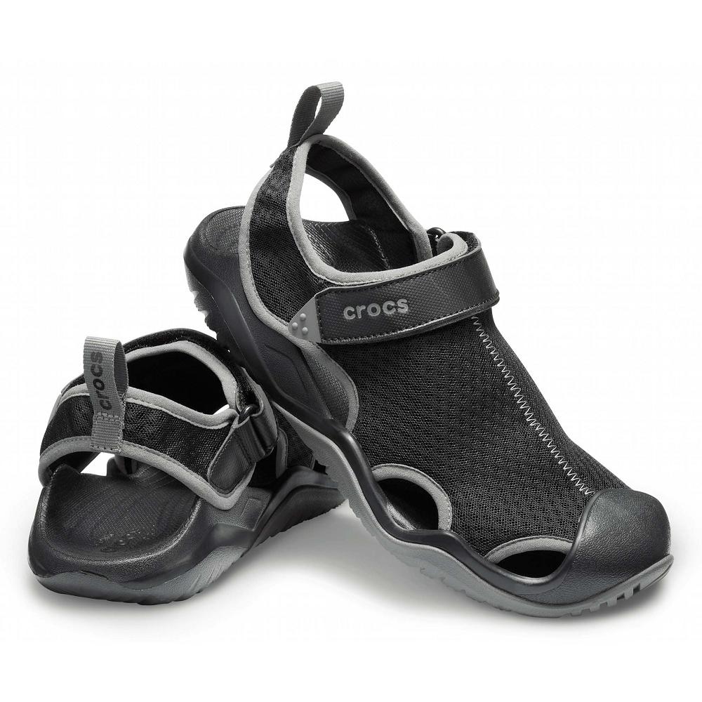 Crocs Swiftwater™ Mesh Deck μαυρα | 3795104Ελλαδα -NV