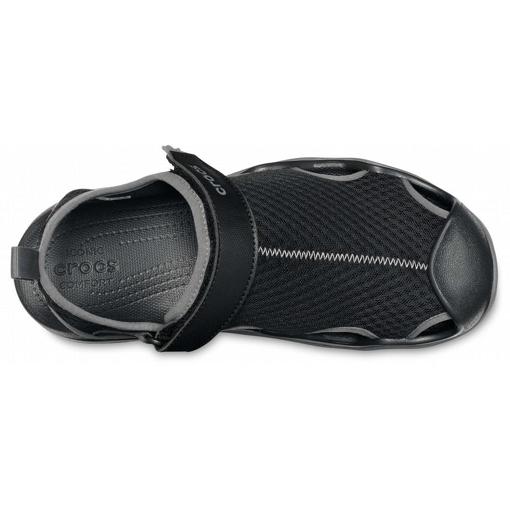 Crocs Swiftwater™ Mesh Deck μαυρα | 3795104Ελλαδα -NV