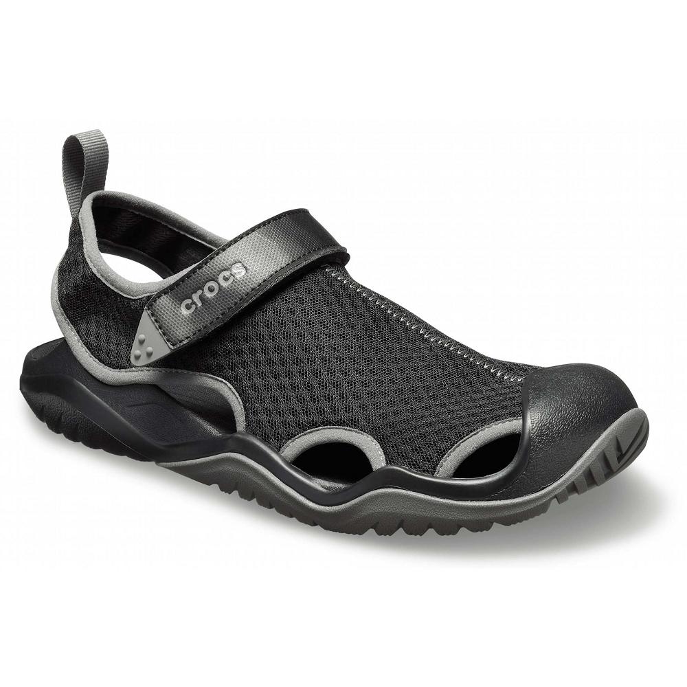 Crocs Swiftwater™ Mesh Deck μαυρα | 3795104Ελλαδα -NV