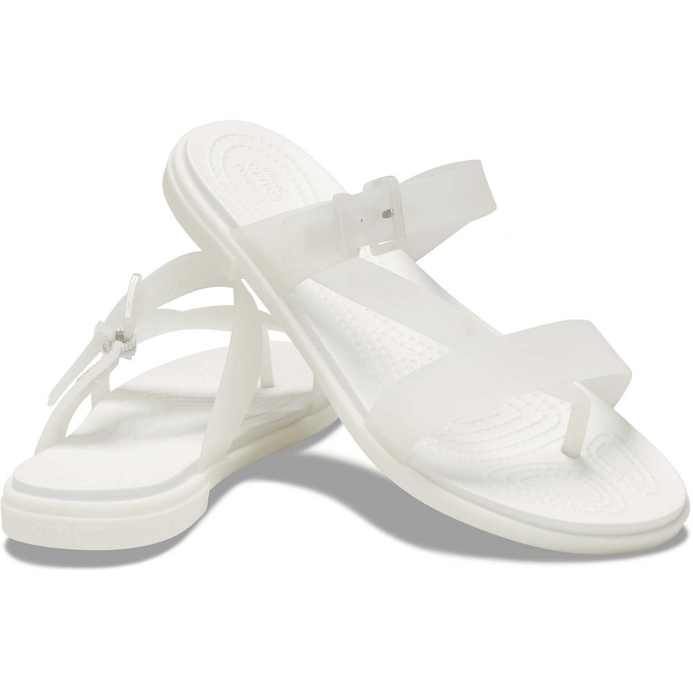 Crocs Tulum Translucent Toe Post ασπρα | 2065731Ελλαδα -NI